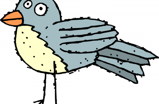 Quail Outline Clip At Clker Vector Clip Tag For Bird - Cartoon Bird (640x420)