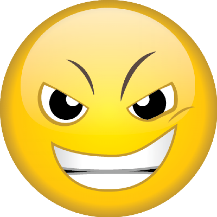 Emoji Printed Golf Balls - Determined Face Emoji (700x700)