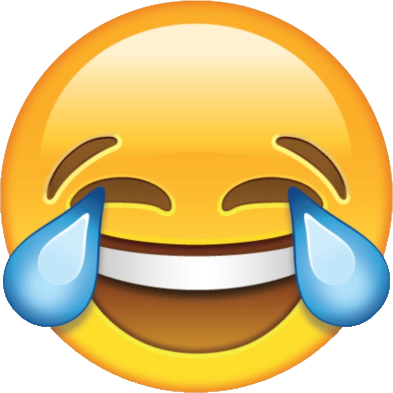 Laughter Face With Tears Of Joy Emoji Emoticon Clip - Crying Laughing Emoji (800x800)