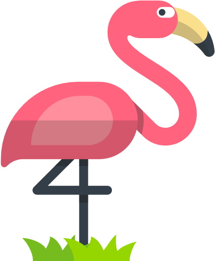 Flamingo, Bird, Side View, Brazil Set, Tall, Animals, - Png Flamingo Icon (512x512)