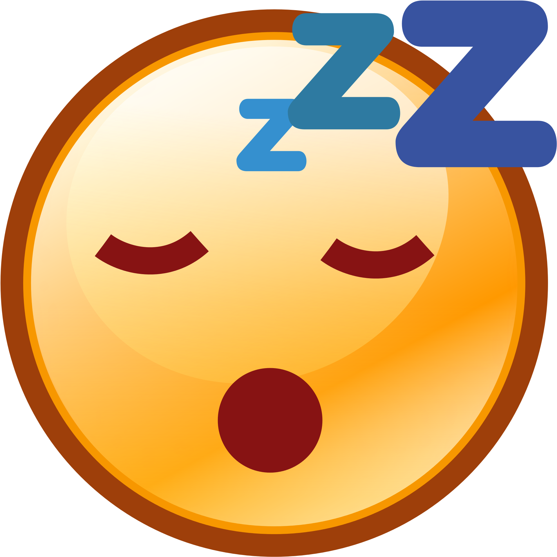 Sleepy Smiley Face Emoticon - Sleep Smiley Png (2000x2000)