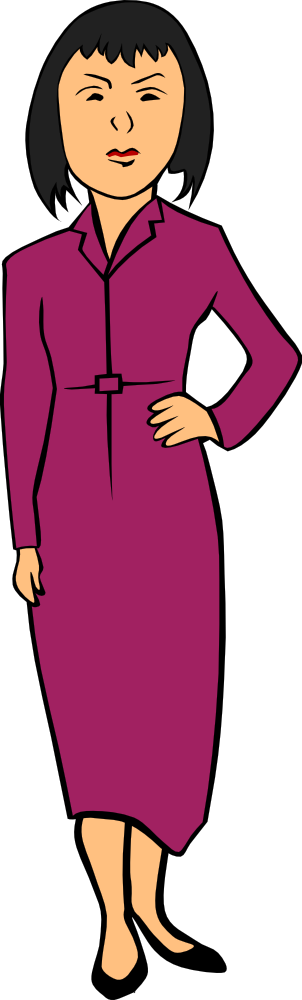 Png Image - Clip Art Woman (302x1000)