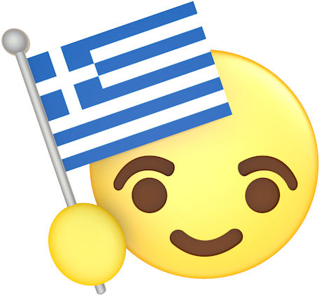 Flag Of Greece Greek Cuisine Clip Art - Flag Of Greece Greek Cuisine Clip Art (500x500)
