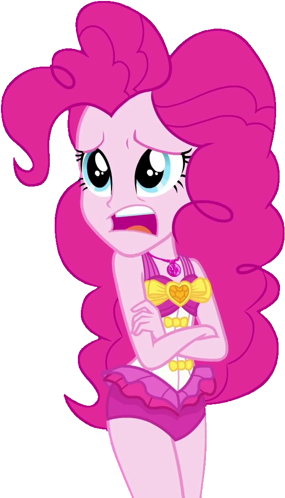 Background Removed, Clothes, Crossed Arms, Edit, Equestria - Equestria Girls Forgotten Friendship Pinkie Pie Bikini (715x1036)