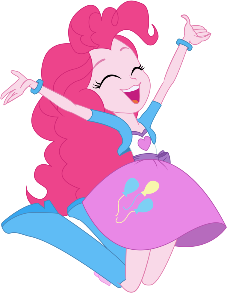 Pinkie Pie Jumping By Evil-sparkle - Pinkie Pie Eg Png (800x1024)