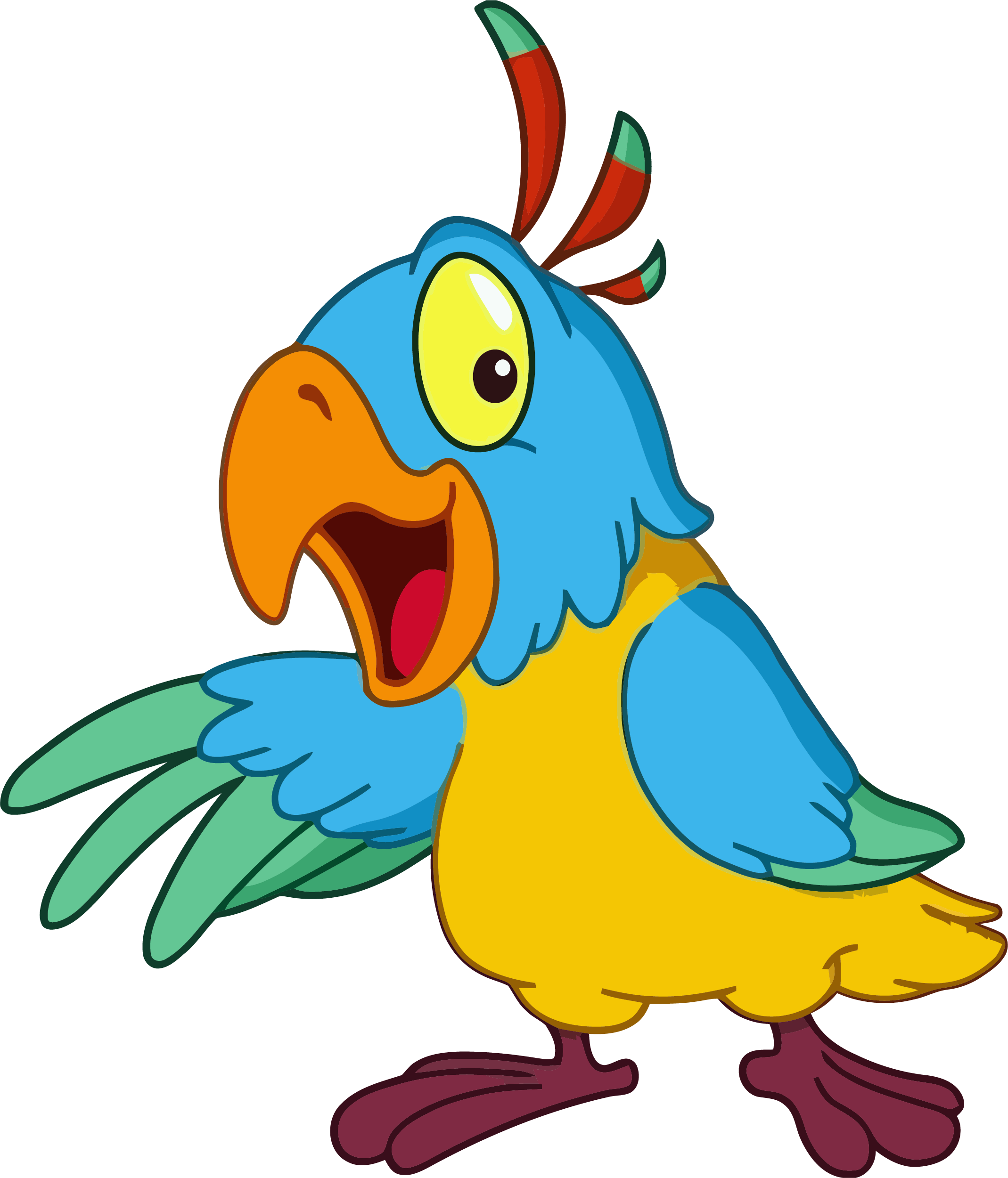 Parrot Bird Clipart Png - Bird Clipart (2139x2501)
