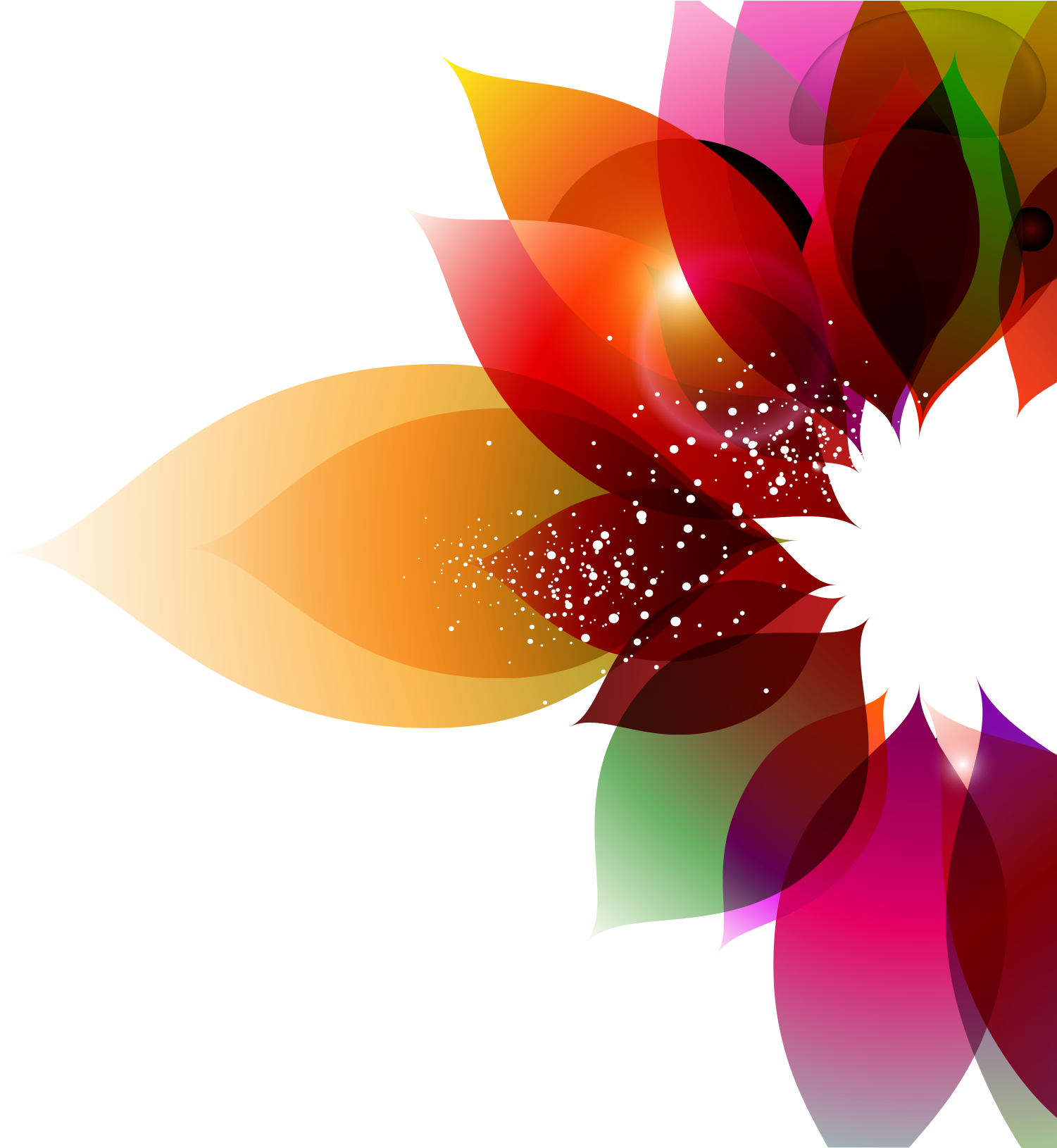 Color Flower Abstract Art Floral Design Colorful Background - Abstract Floral Background Floral Png Designs (1560x1689)