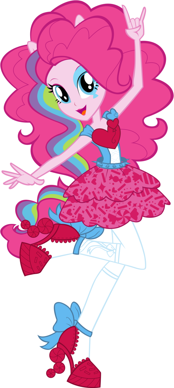 Pinkie Pie Images Rainbow Rocks Pinkie Pie Vector By - Mlp Eg Rr Pinkie Pie (607x1317)