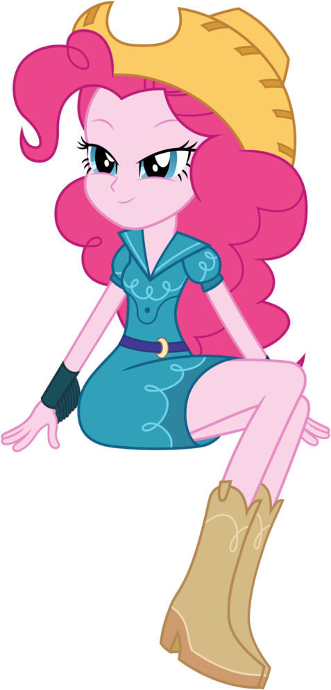 Ponyhd, Boots, Cowboy Boots, Cowgirl Outfit, Equestria - Pinkie Pie Eg Dress (531x1024)