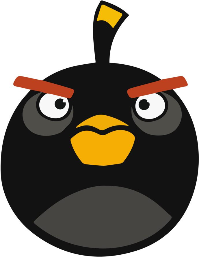 Bomb - Black Bird Angry Birds (900x900)