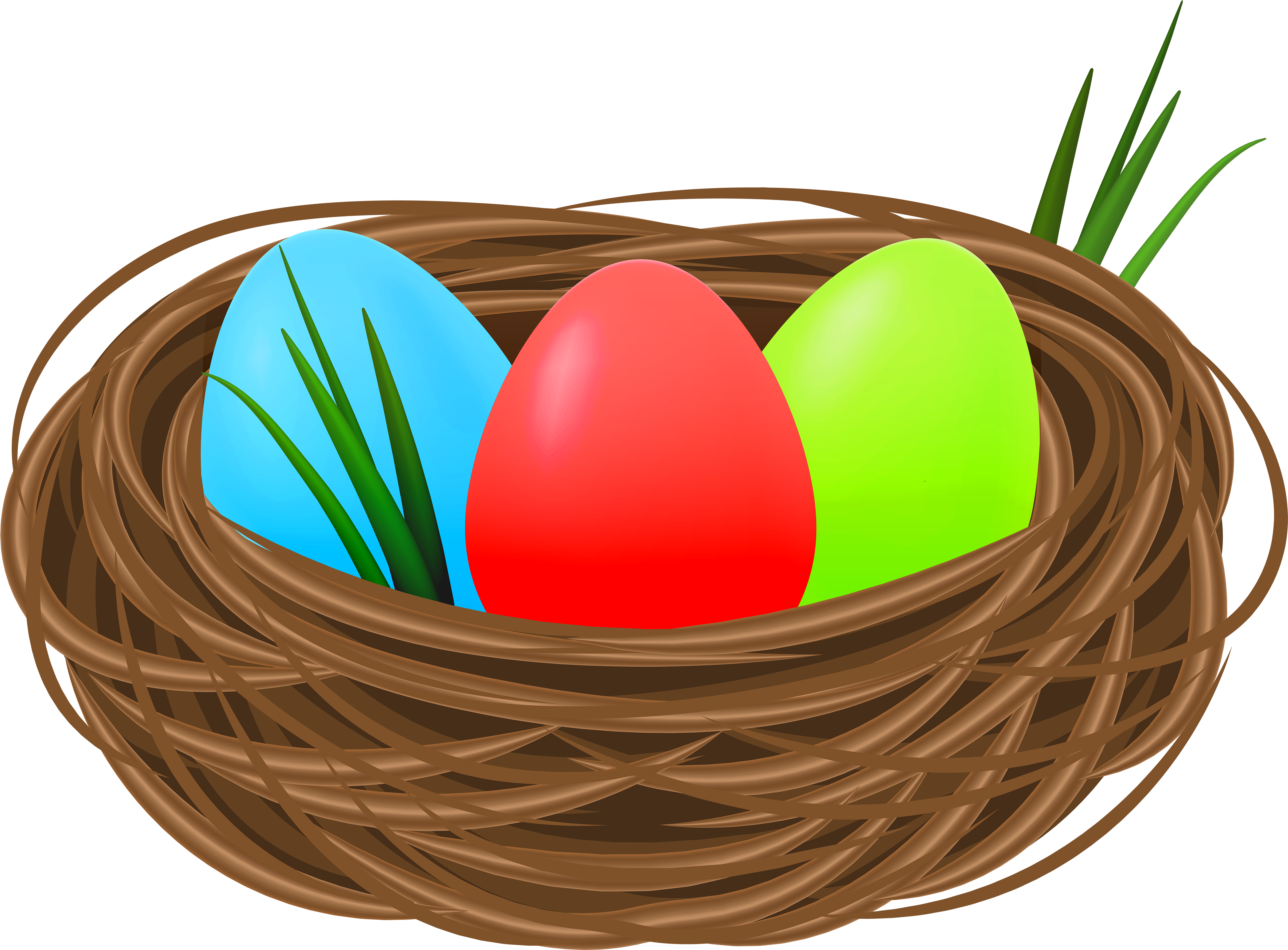 Easter Eggs In Nest Decorative Transparent Image - Easter Eggs In Nest Decorative Transparent Image (6000x4425)