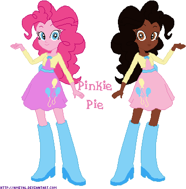 Http - //orig11 - Deviantart - Girl Pinkie Pie By Ameyal-d60lt8f - My Little Pony Base Equestria Girl Pinkie Pie (386x379)