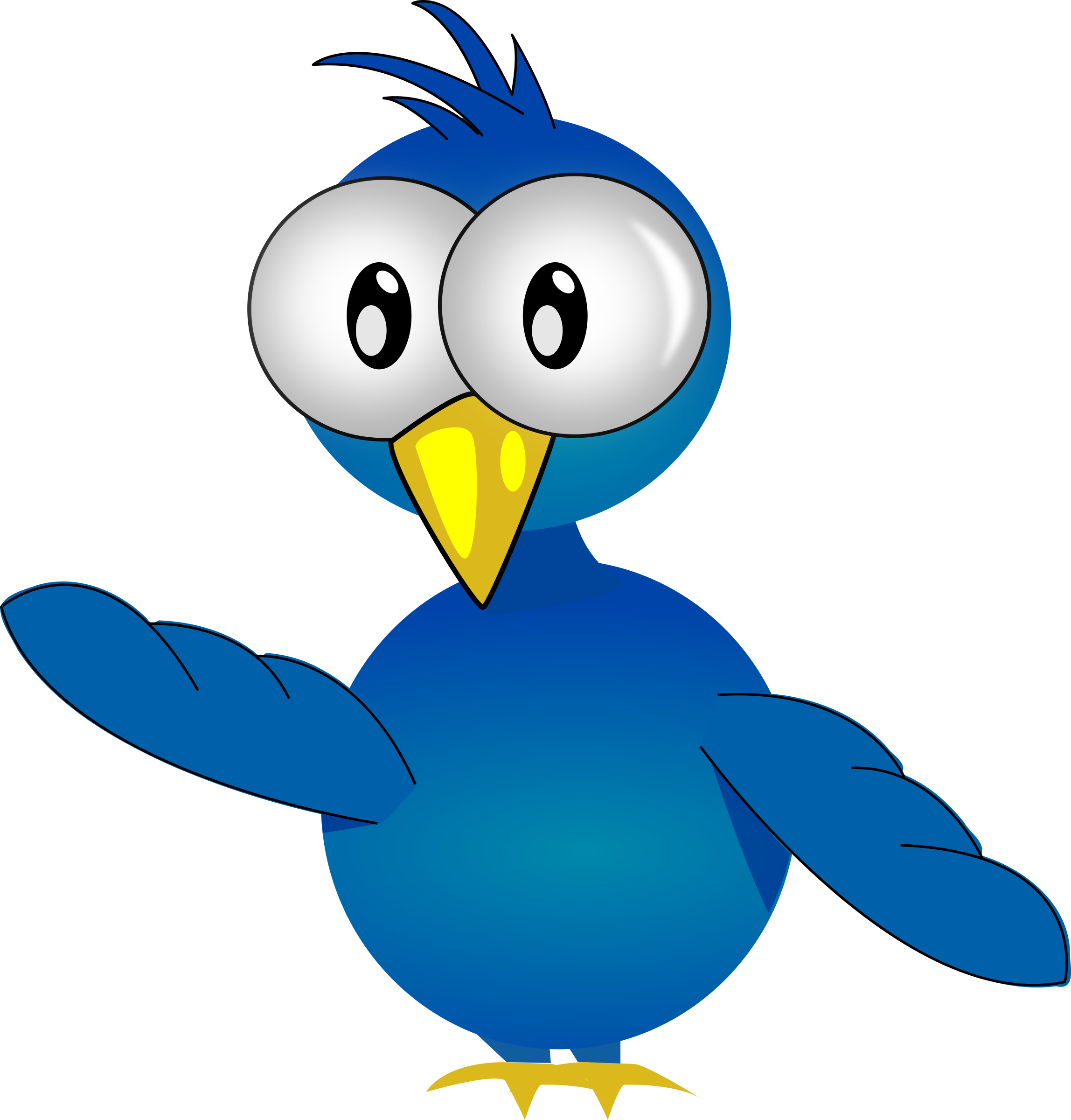 Big Image - Birds Cartoon Transparent (2296x2400)