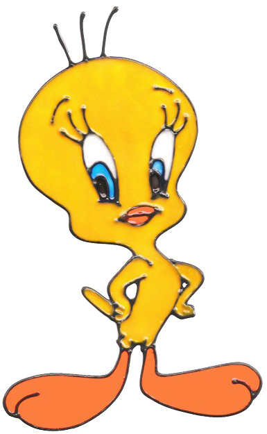 Tweety Bird Png High-quality Image - Tweety Bird Window Cling (485x650)