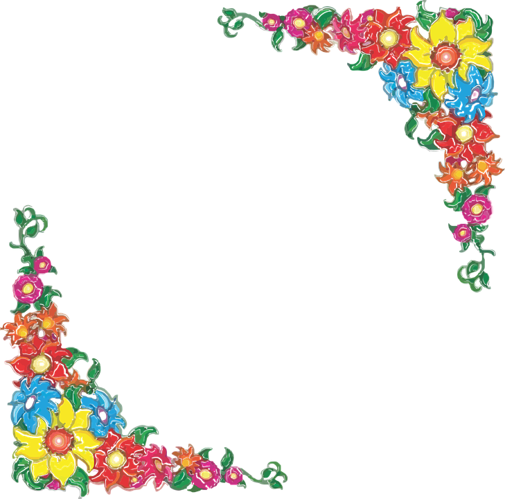 Sunflower Border Cliparts 25, - Flower Borders Free Clip Art (729x720)