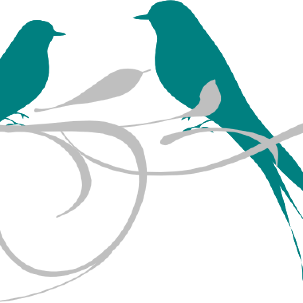 Love Birds Clipart Love Birds Branch Clip Art Clipart - Love Bird Silhouette Png (1024x1024)