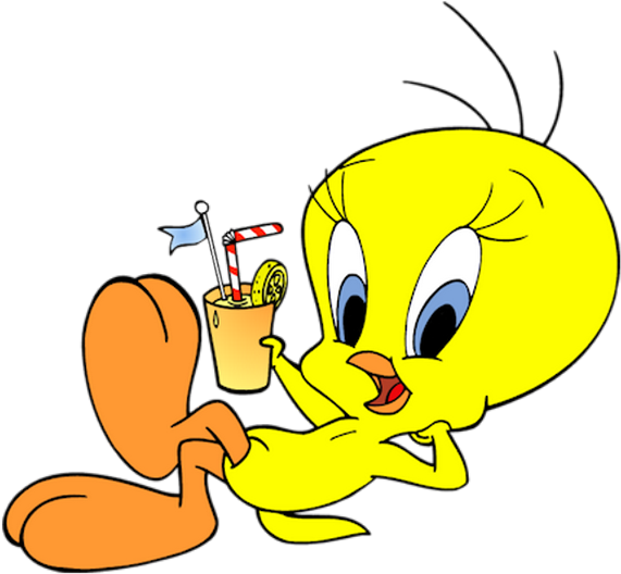 Explore Cute Clipart, Tweety, And More Tubes Titi - Good Afternoon Cartoon (600x564)