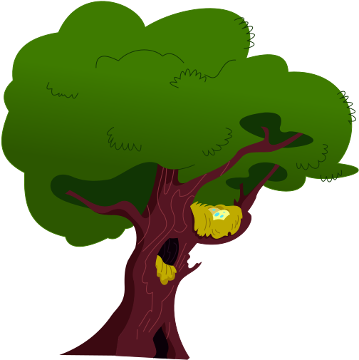 Zixbrony, Bird Nest, Egg, Keep Calm And Flutter On, - Tree With A Nest (506x530)