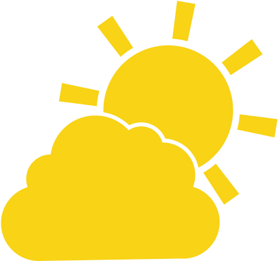 Cloud Sun Weather Sky Season Icon - Vector Graphics (550x550)