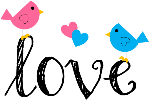 Love Birds Png Transparent Images Free Download Clip - S Love N Name (640x420)