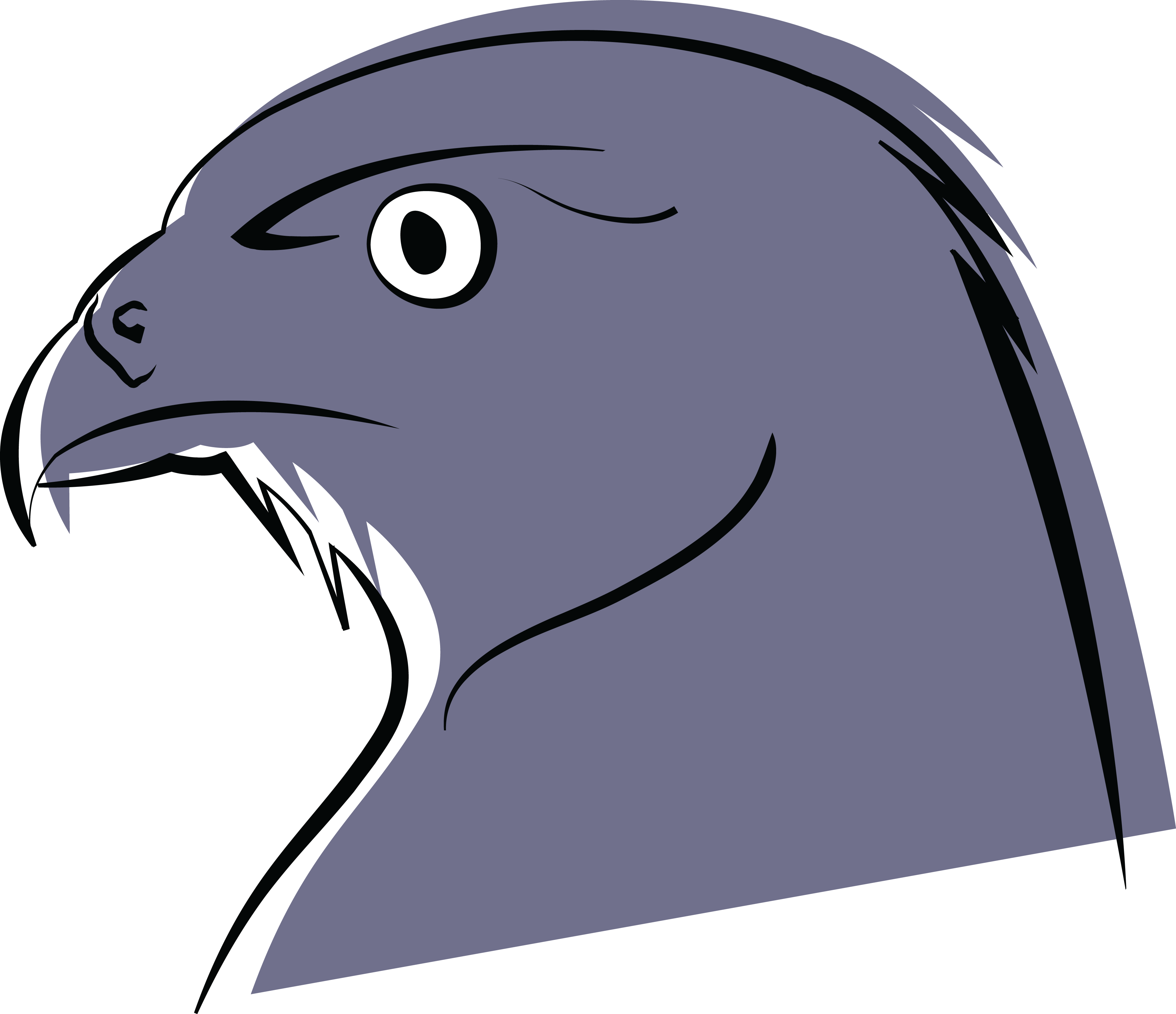 Free Clipart Of A Falcon - Falcon (4000x3449)