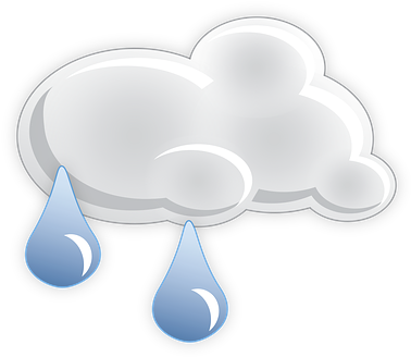 Light Rain Rain Bet Ricon Cloudiness Cloud - Cloud (390x340)