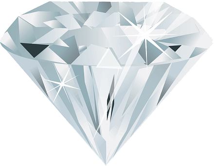 Diamond Gem Gemstone Jewelry Mineral Stone - Diamante Vector Png (440x340)
