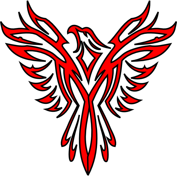 Red Phoenix Clip Art At Clker - Project For Alternative Learning Helena Mt (600x598)