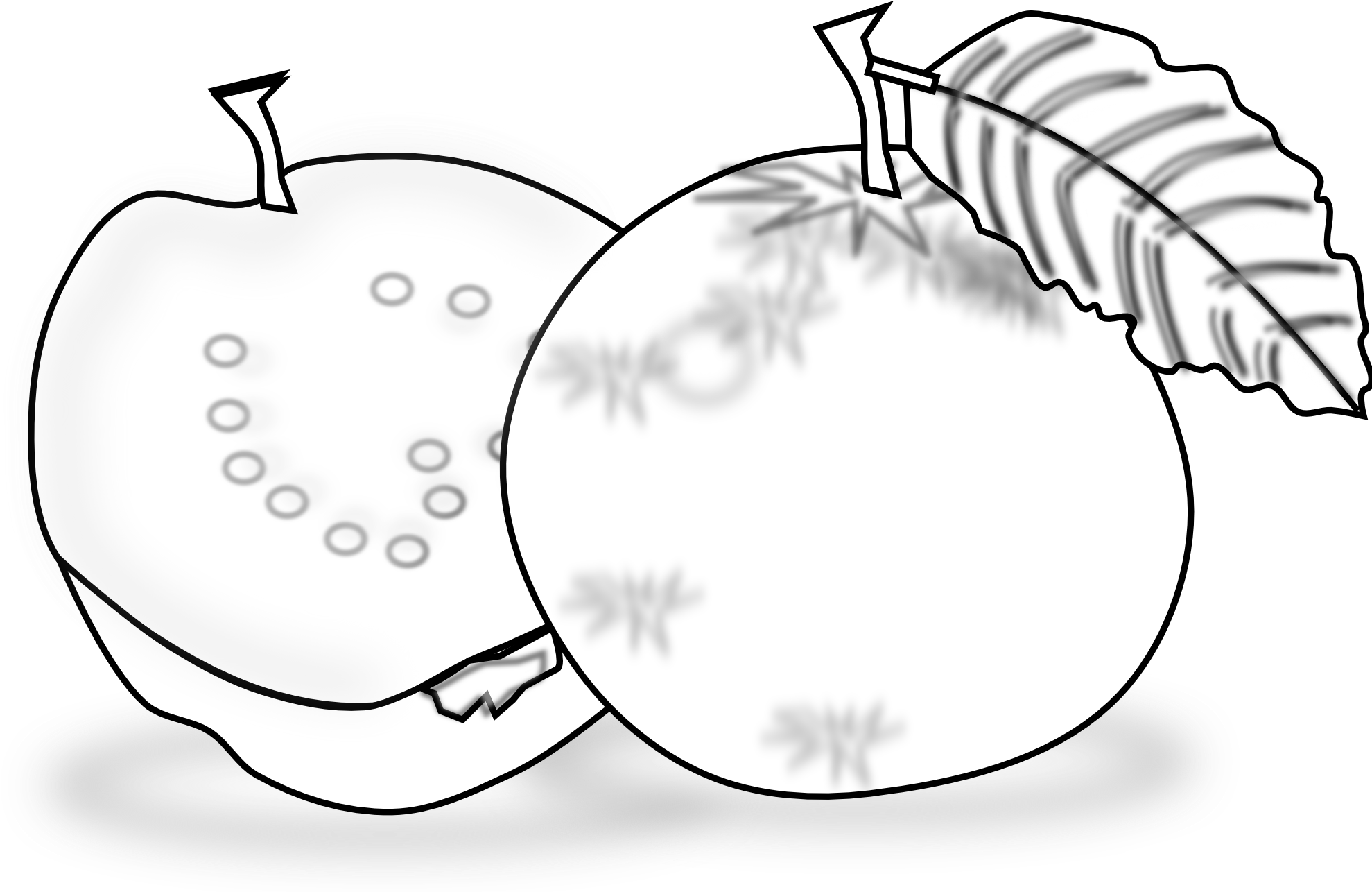 Food Guava Guava Black White Line Art Scalable Vector - Guava Clipart Black And White (1979x1721)