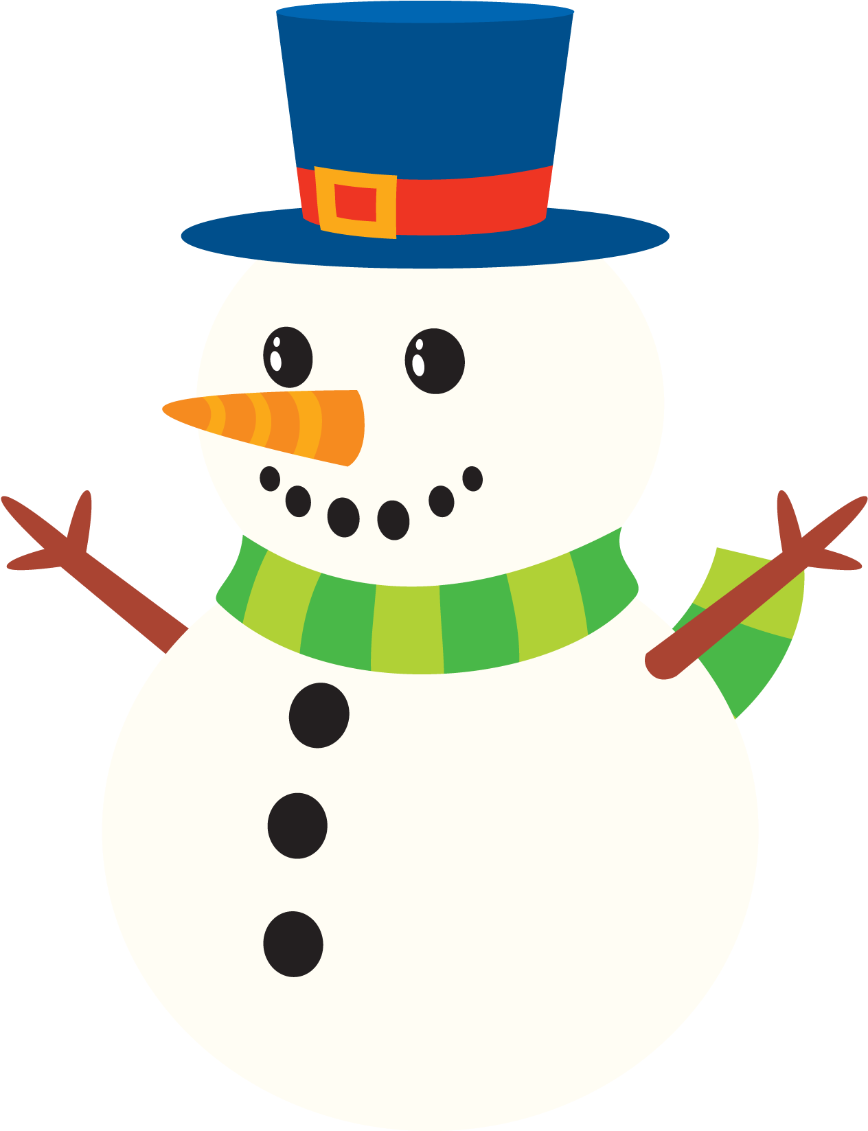 Free To Use Public Domain Snowman Clip Art - Snowman Clipart Cute (1350x1800)