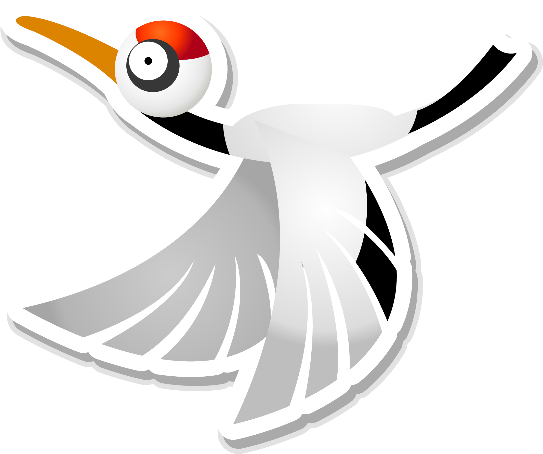 Crane Raster Graphics Cartoon - Woodpecker (2174x2133)