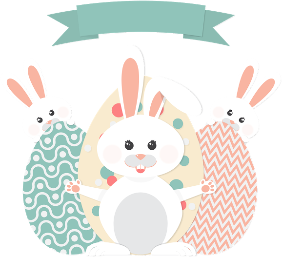 Cliparts De Páscoa Grátis Para Baixar - Rabbit Happy Easter Png (640x556)