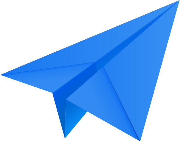 Paper Airplane Vector Blue Paper Plane Paper Aeroplane - Paper Aeroplane (600x473)