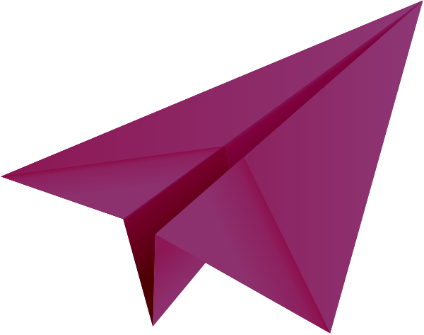 Paper Plane Purple - Paper Plane Purple Vector (600x473)