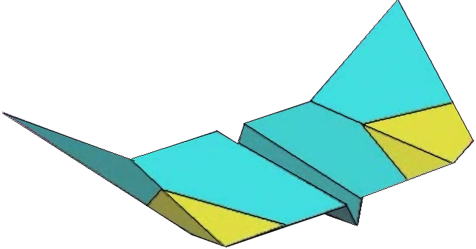 Exotic Paper Airplane - Paper Airplane Clip Art (688x360)