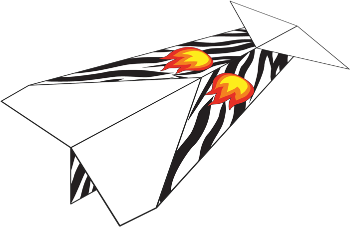 Image Of Plane - Flames On Paper Airplanes (730x553)