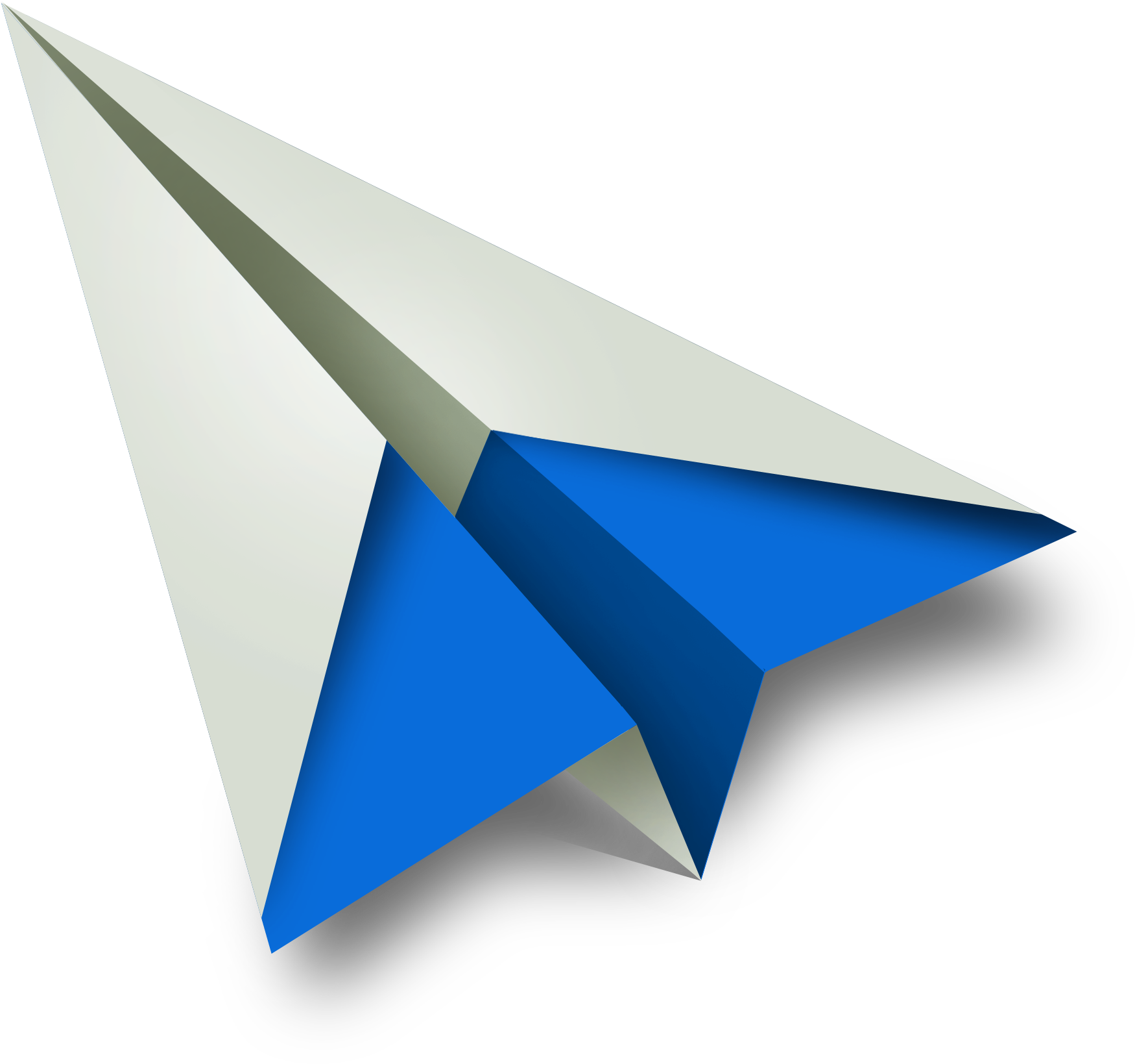 Blue Paper Plane Png Image - Paper Plane Logo Png (2000x2000)