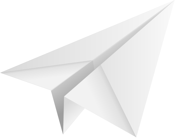 Paper Airplane Vector Yellow Paper Plane Paper Aeroplane - Paper Plane Icon White (600x473)