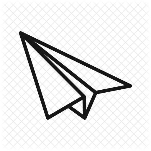 28 Collection Of Plane Drawing Png - Paper Plane Line Drawing (512x512)
