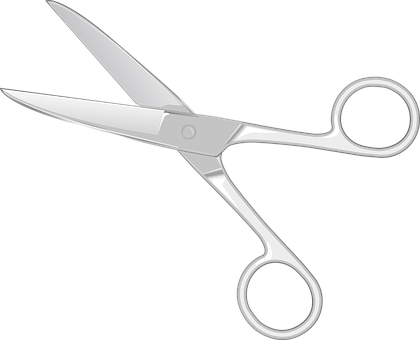 Cut Icon Infographic Metal Scissors Sharp - Scissors Black Background (420x340)