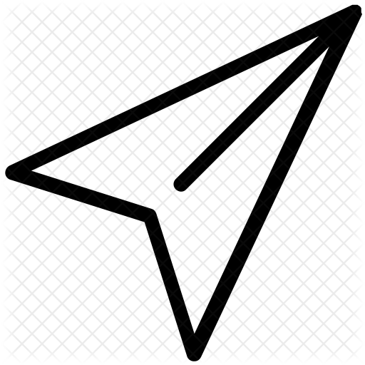 Paper Plane Icon - Triangle (512x512)