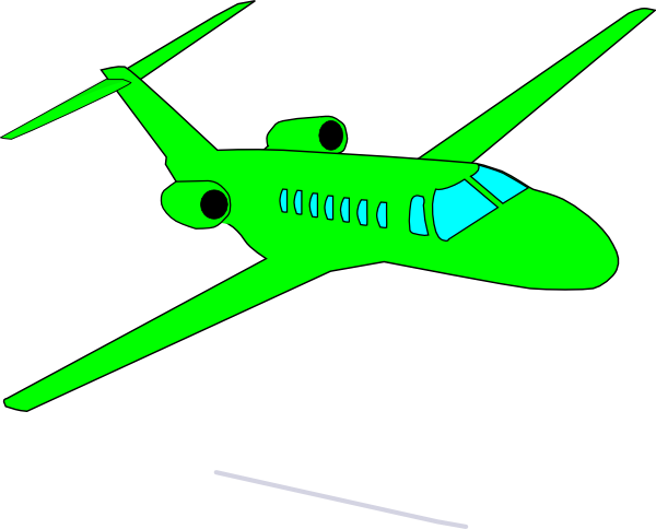 This Free Clip Arts Design Of Green Plane - Green Plane Clipart (600x484)