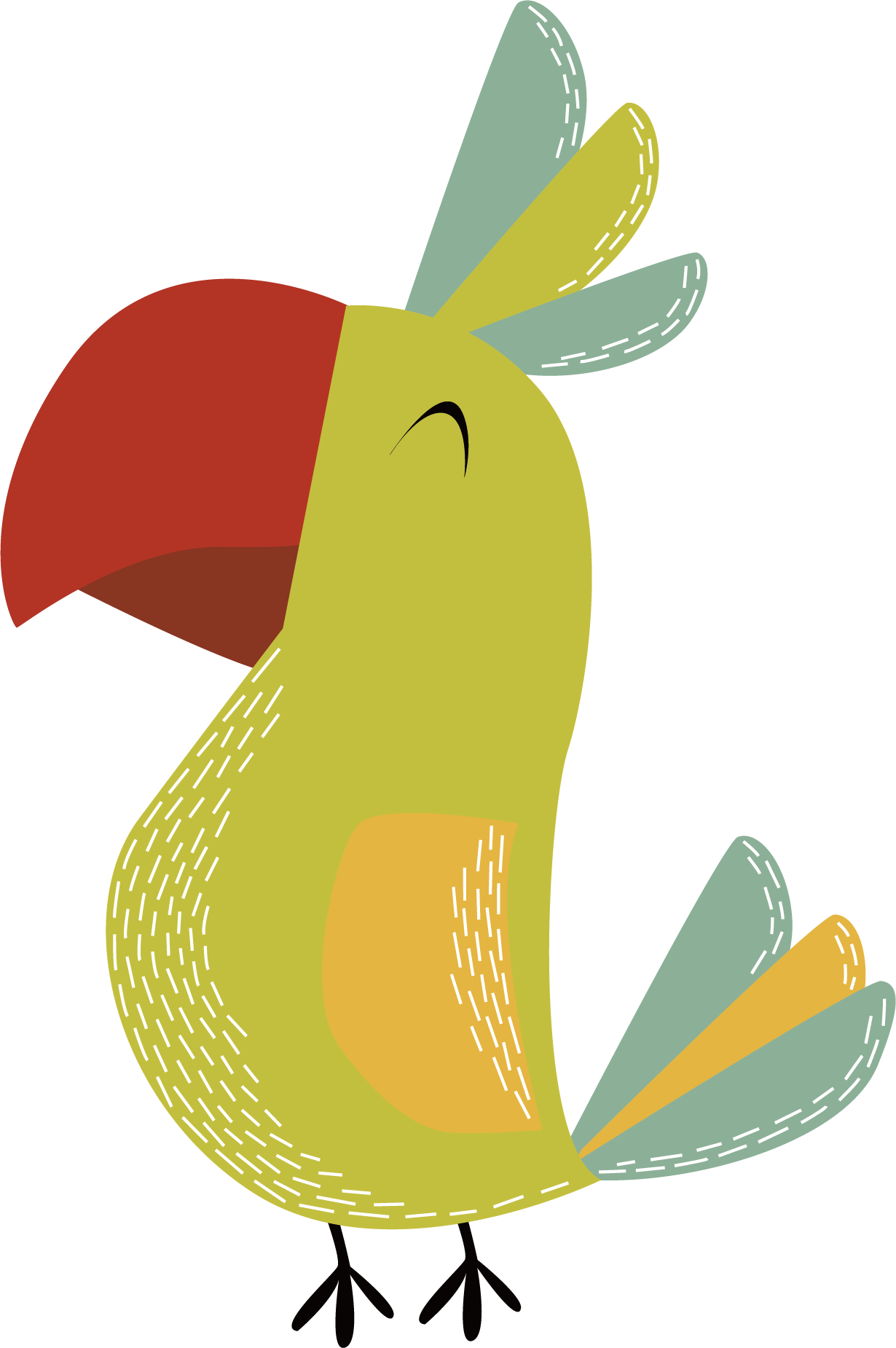 Parrot Clip Art - Parrot (1230x1850)