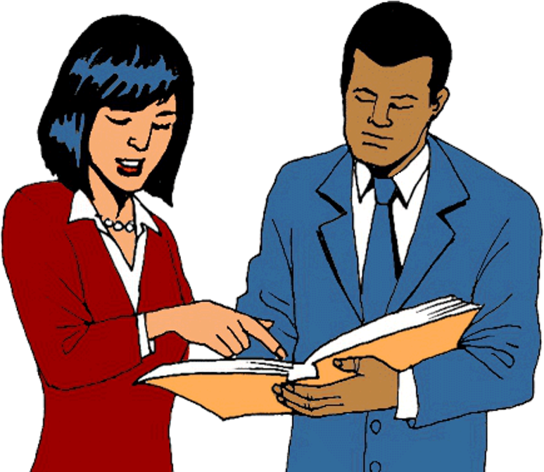 Office Workers In Conversation - Businessperson (800x800)