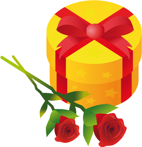 Format - Png - Gift And Flower Icon (512x512)
