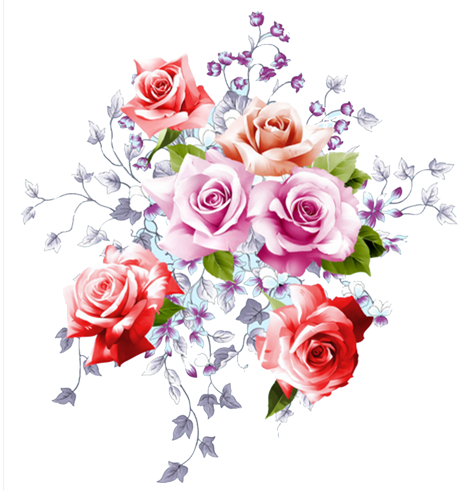 Hd Cover Illustration Flower Watercolor Flower - Flowers Png Images Hd (1000x1000)