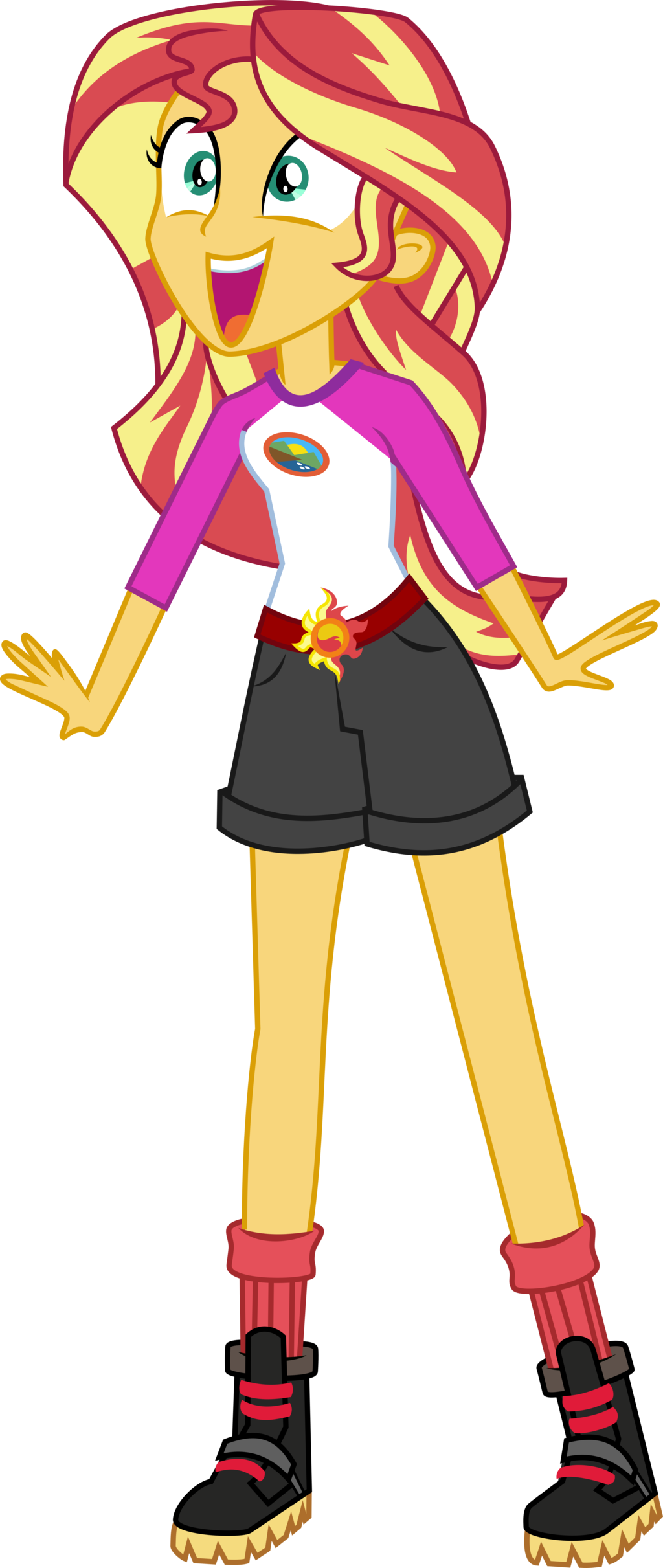 Sunset Shimmer Super Excited By Uponia Sunset Shimmer - Sunset Shimmer Digital Series (1024x2422)