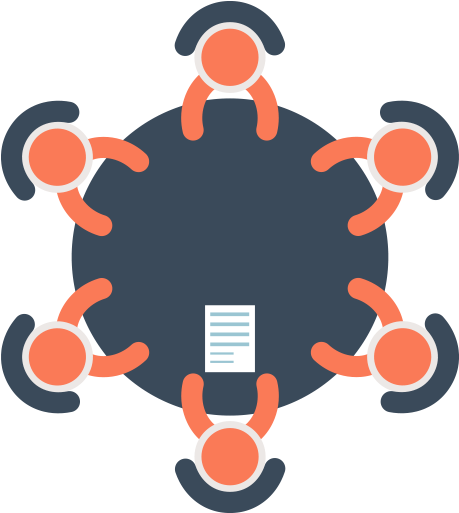 Ceo Lunch Meetings & Ceo Meetings With First Year Employees - Group Discussion (512x512)