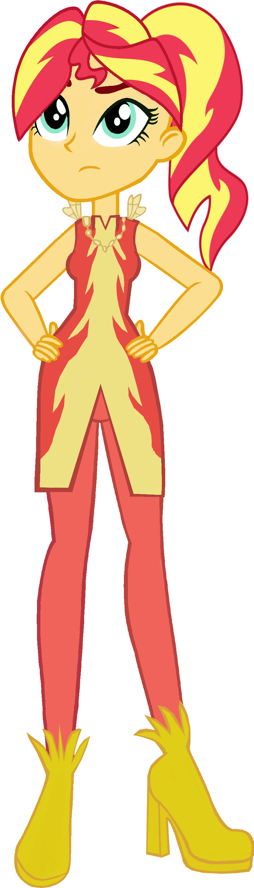 Sunset Shimmer Crystal Gala By Sunsetshimmer333 - Sunset Shimmer Crystal Gala (900x3035)