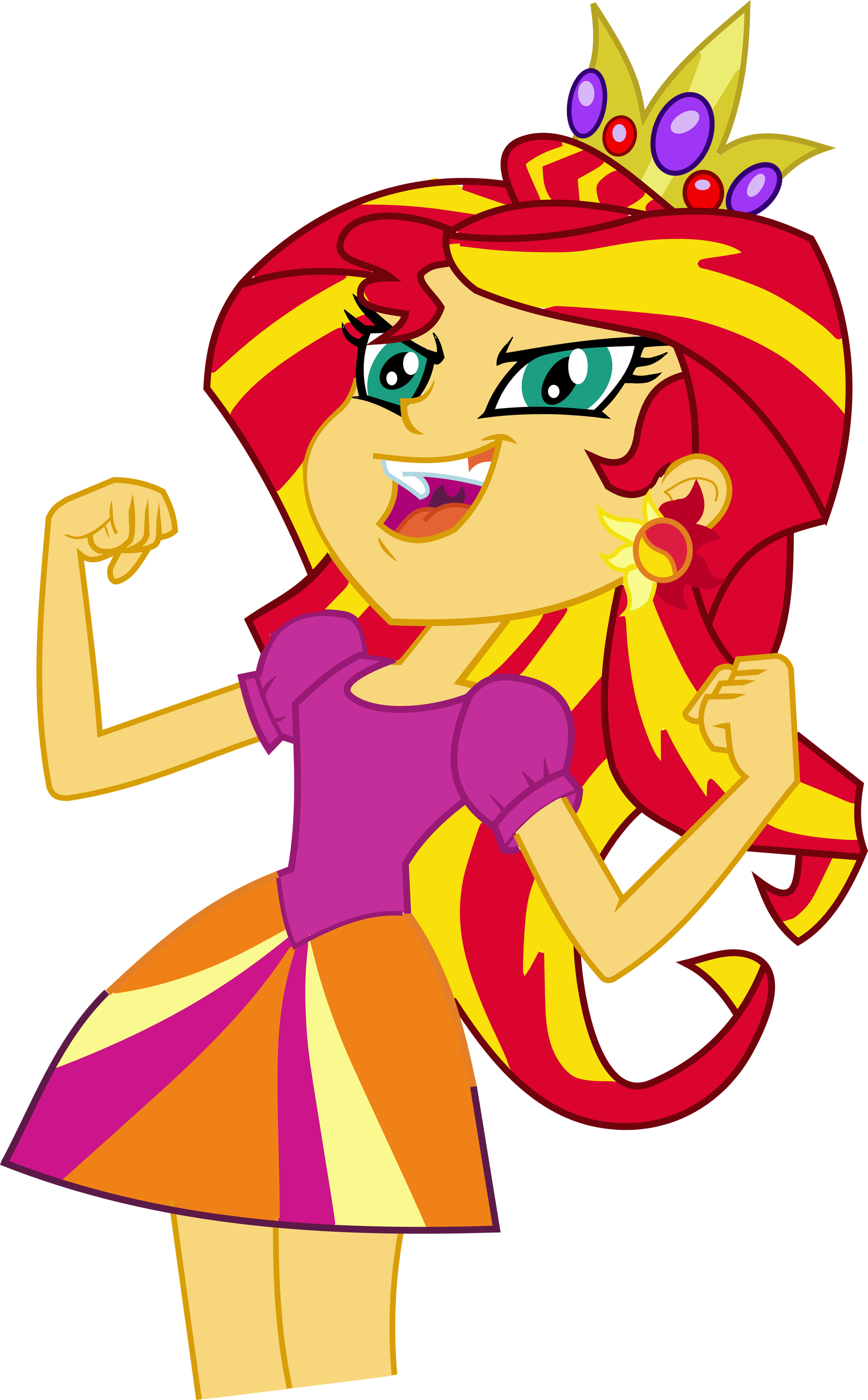Sunset Shimmer By That1megaleafan On Deviantart - Equestria Girl Sunset Shimmer Dress Up (1858x3000)